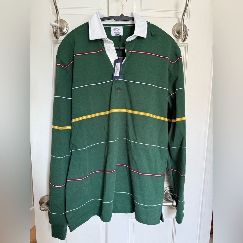 Noah striped rugby shirt - brand new